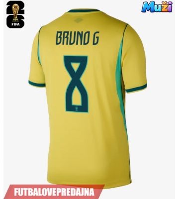 Lacne Muži Futbalové dres Brazília Bruno Guimaraes #8 MS 2026 Krátky Rukáv - Domáci